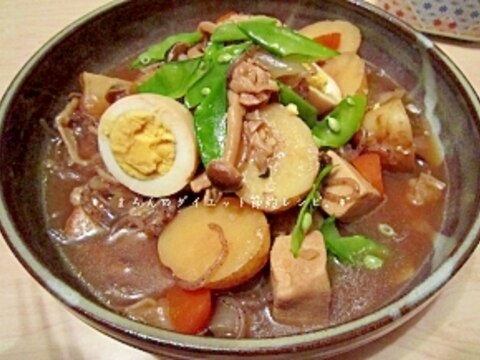 新玉・新じゃがの高野豆腐入り味染み込む肉じゃが♪